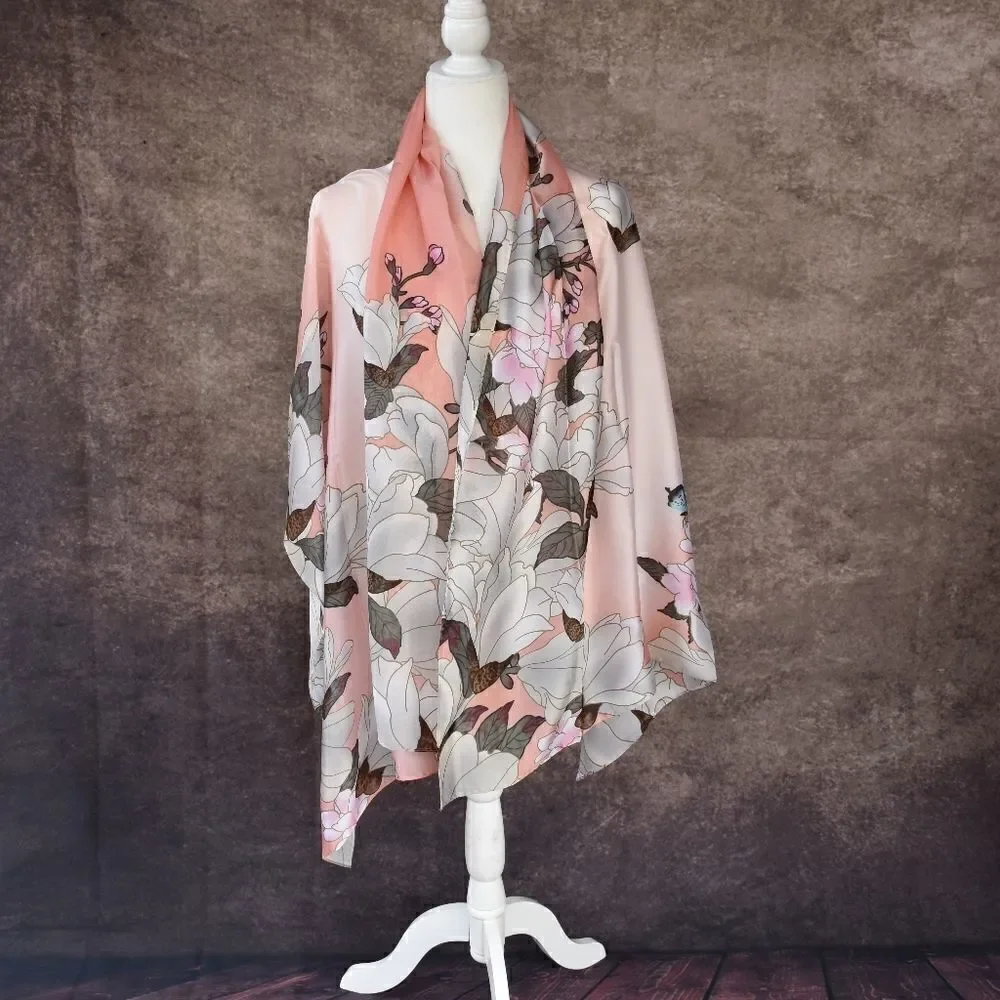 Miss Citrus Women Silky Scarf Long Shawl Wrap